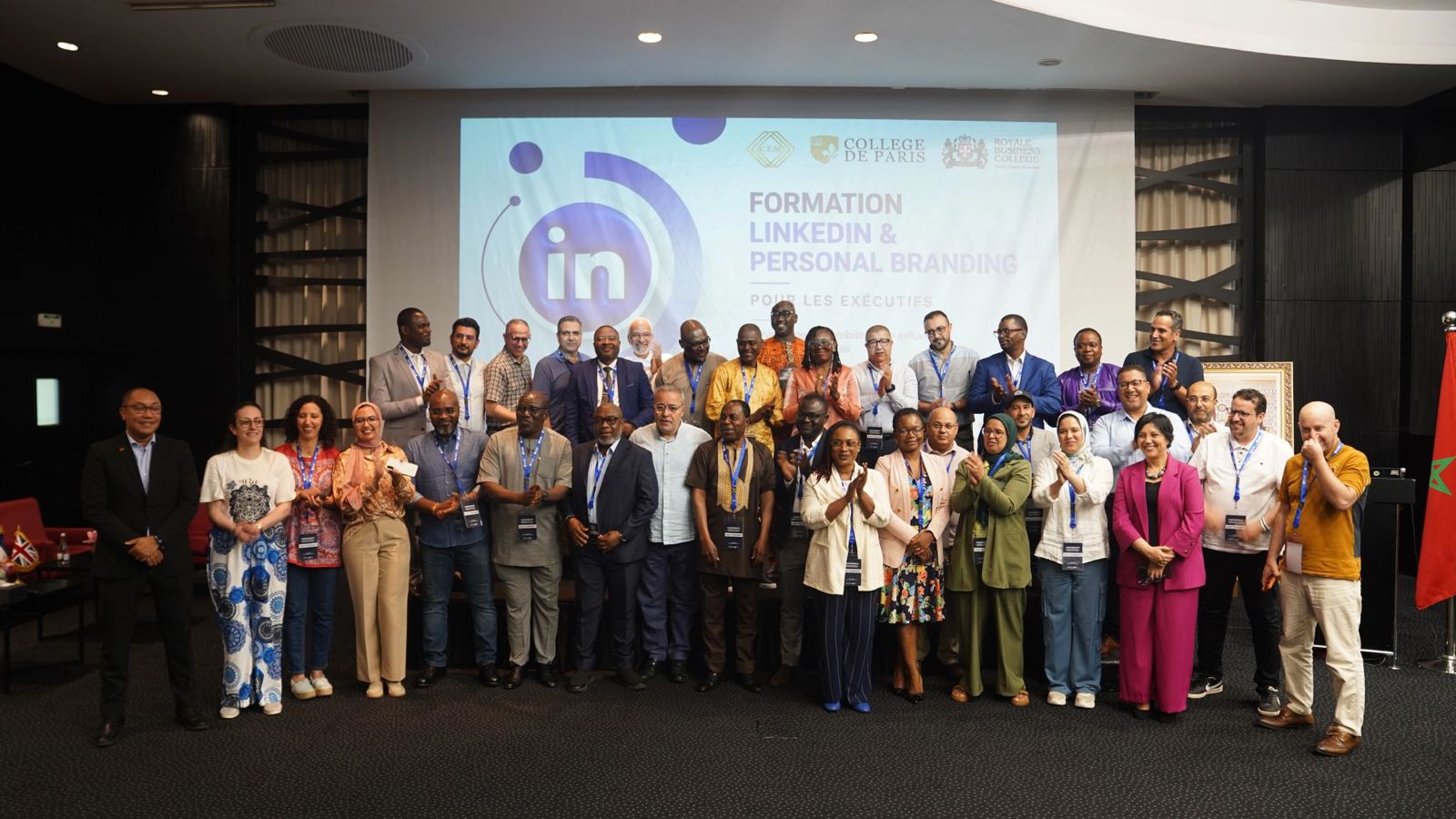 Photo de groupe lors d'une formation LinkedIn et personal branding